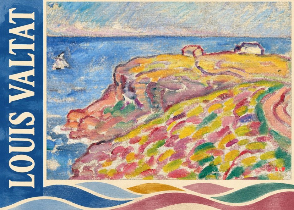 Louis Valtat Coastal Landscape with Bather No2 - Poszter