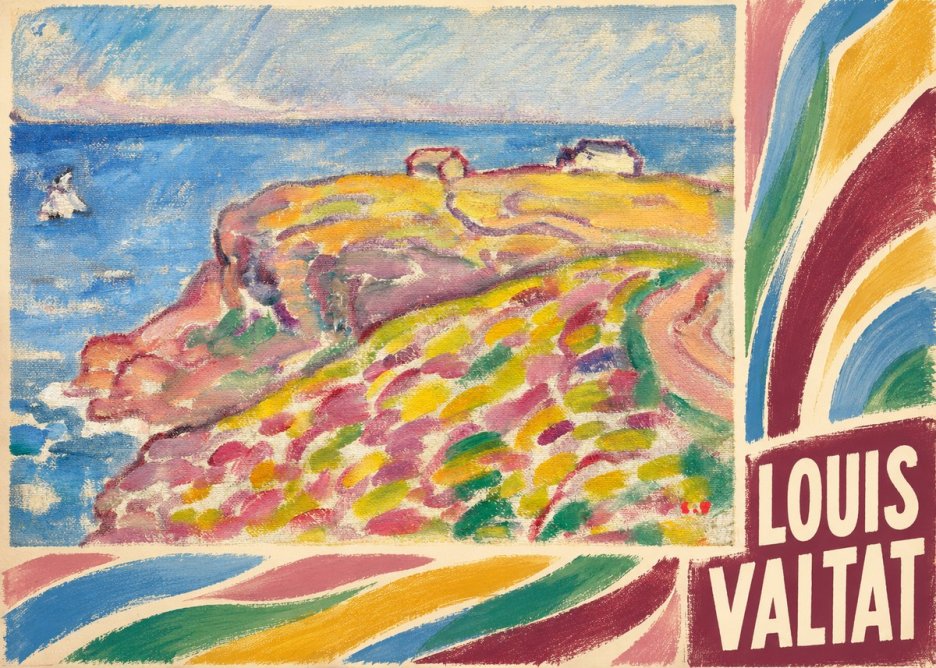 Louis Valtat Coastal Landscape with Bather No6 - Poszter