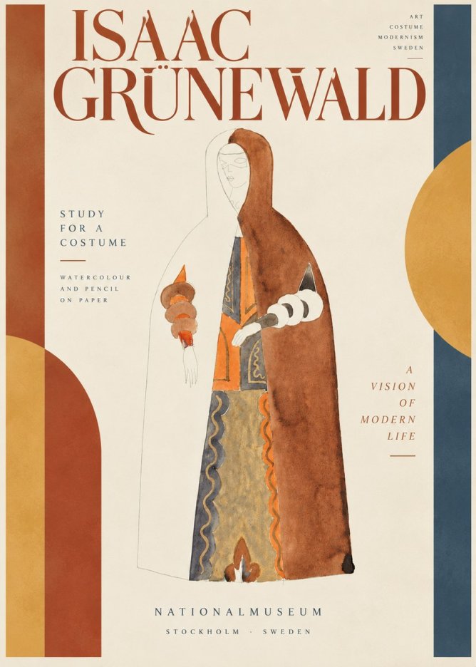 Isaac Grünewald Study for a Costume I No4 - Poszter