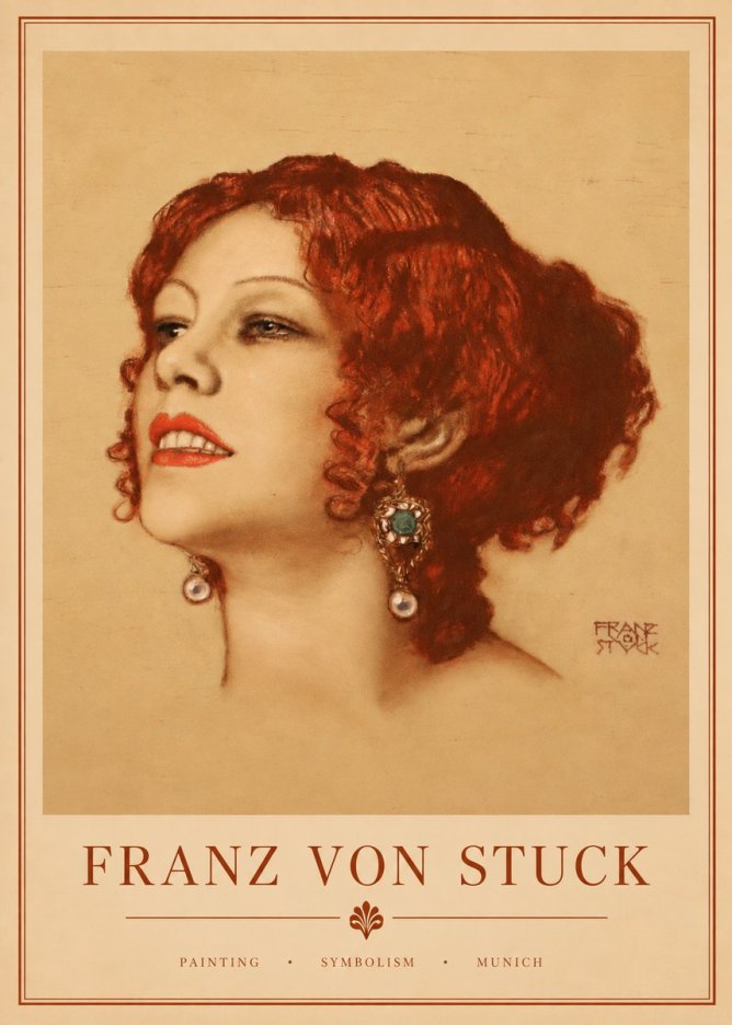 Franz von Stuck Medusa No3 - Poszter