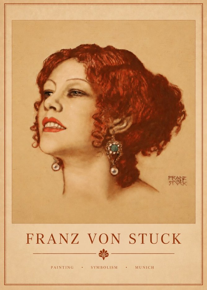 Franz von Stuck Medusa No4 - Poszter