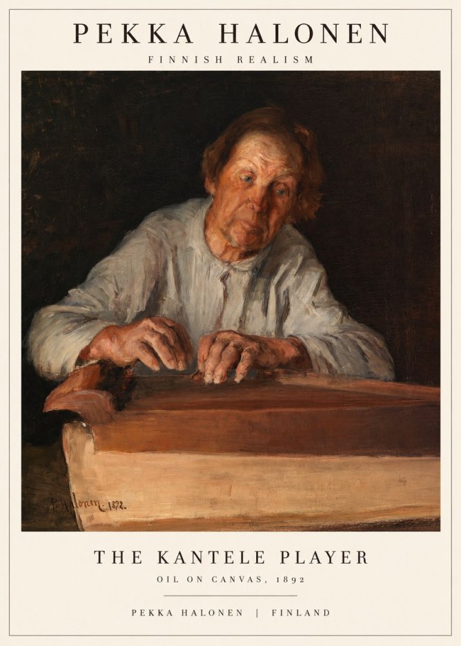 Pekka Halonen The Kantele Player No1 - Poszter