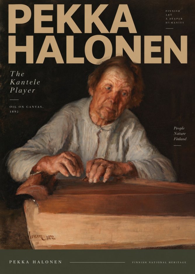 Pekka Halonen The Kantele Player No5 - Poszter