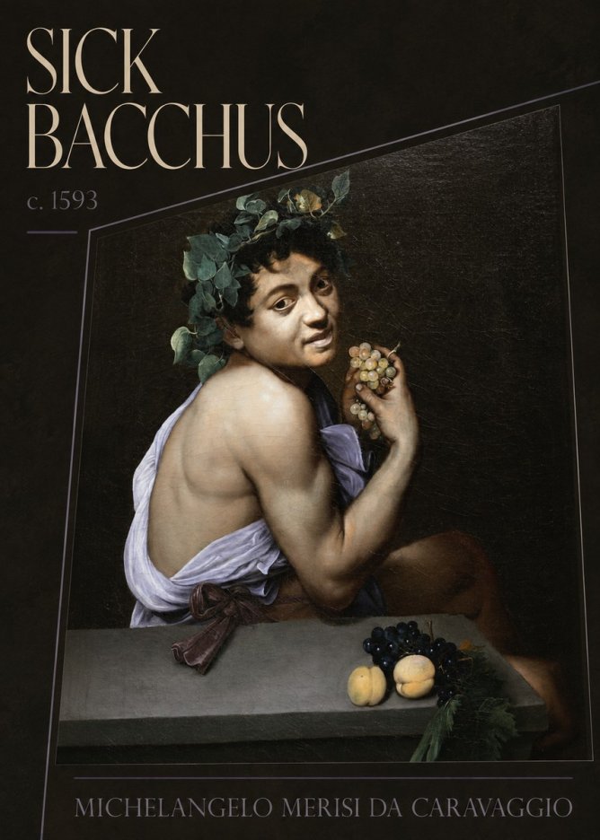 Michelangelo Merisi da Caravaggio Sick Bacchus No4 - Poszter
