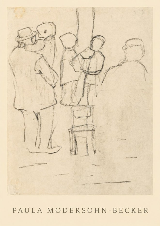 Paula Modersohn-Becker Studies of Figures No1 - Poszter