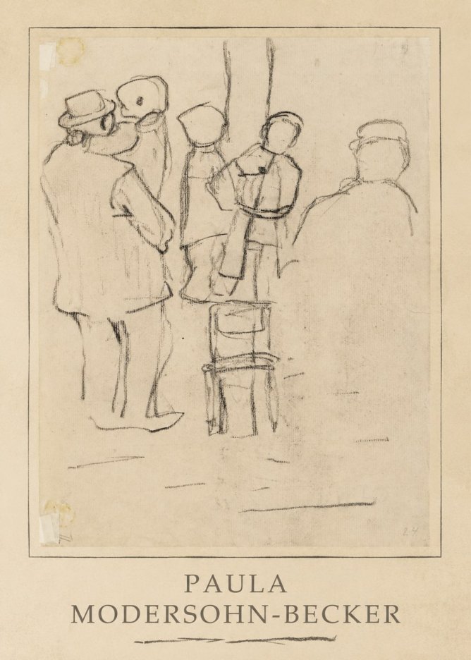 Paula Modersohn-Becker Studies of Figures No3 - Poszter