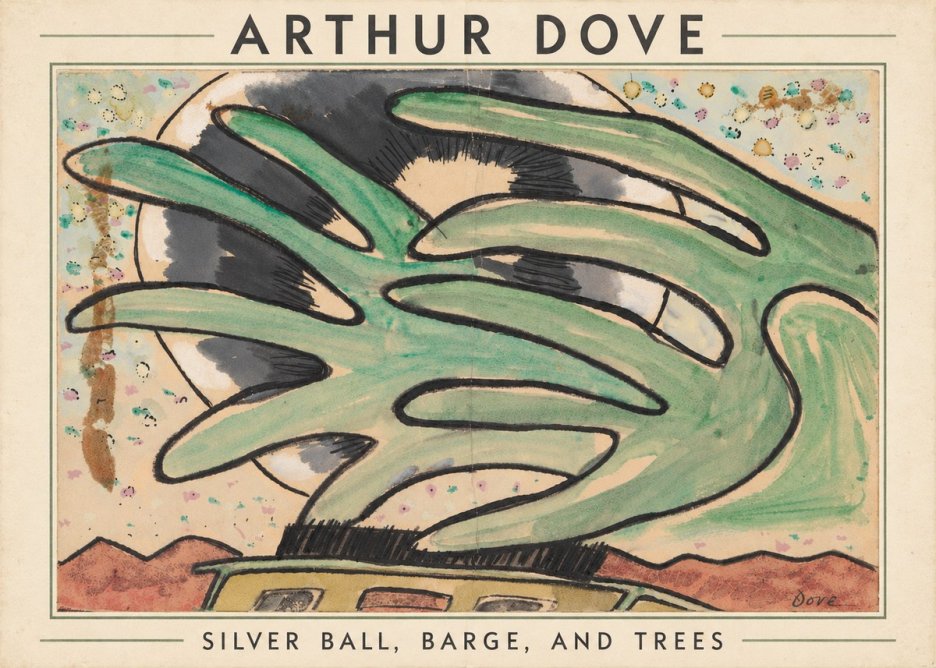 Arthur Dove Silver Ball, Barge, and Trees No5 - Poszter