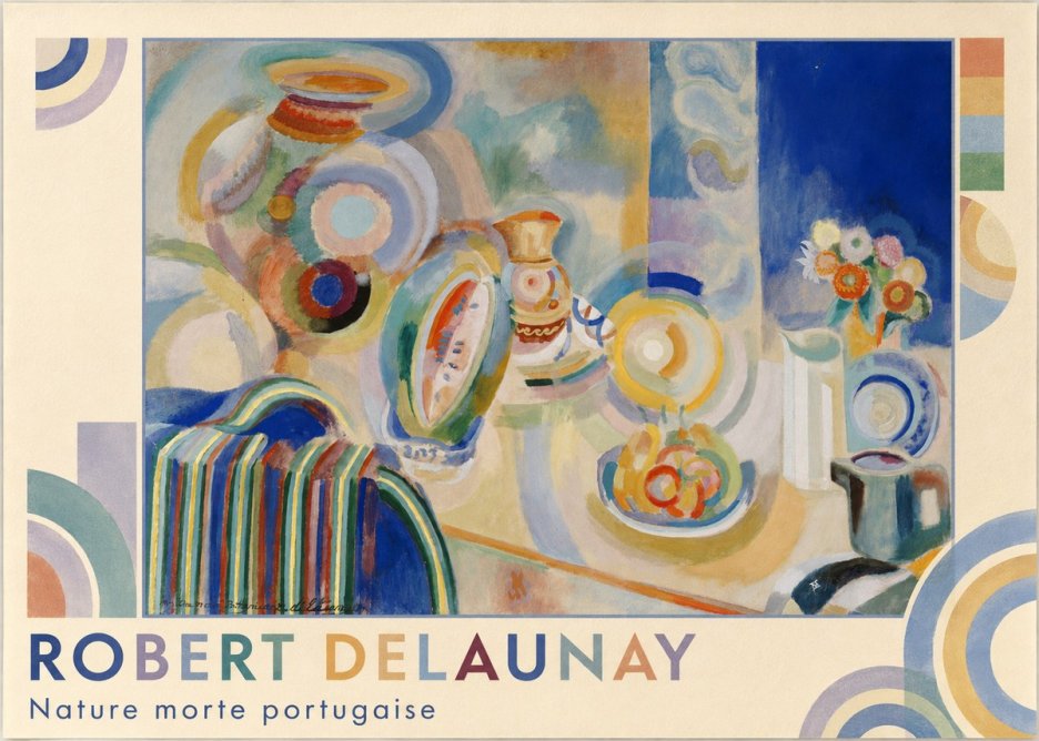 Robert Delaunay Nature Morte Portugaise No1 - Poszter