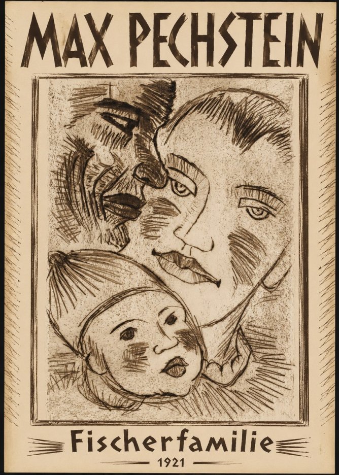 Max Pechstein Fischerfamilie No1 - Poszter