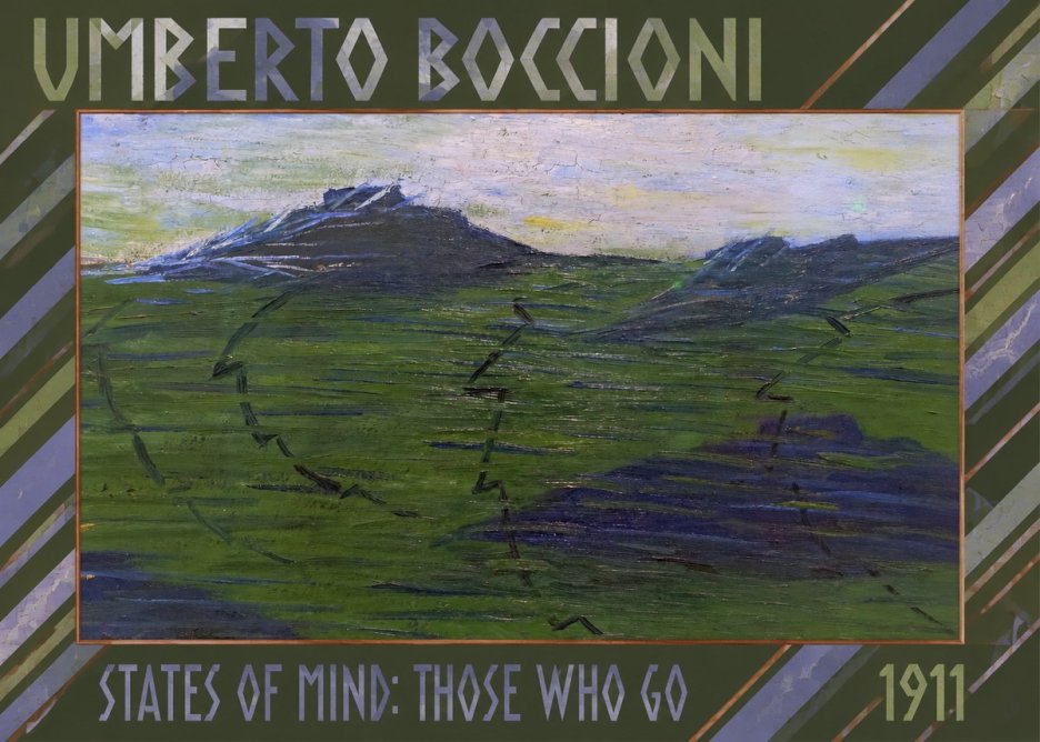 Umberto Boccioni States of Mind: Those Who Go No1 - Poszter