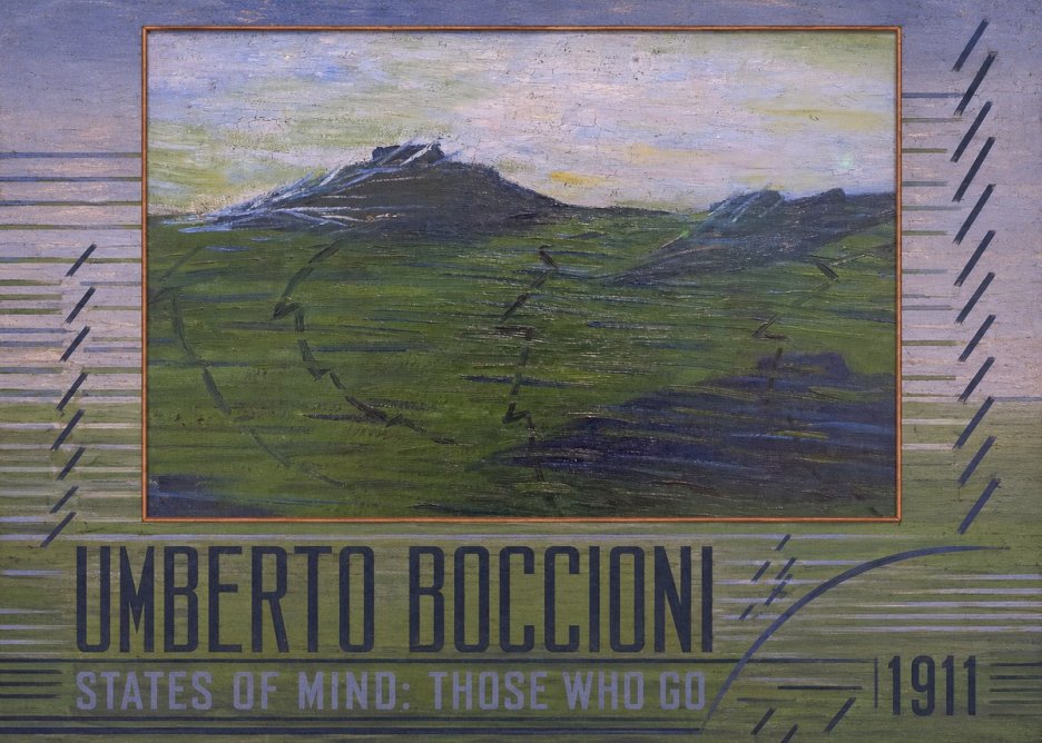 Umberto Boccioni States of Mind: Those Who Go No3 - Poszter