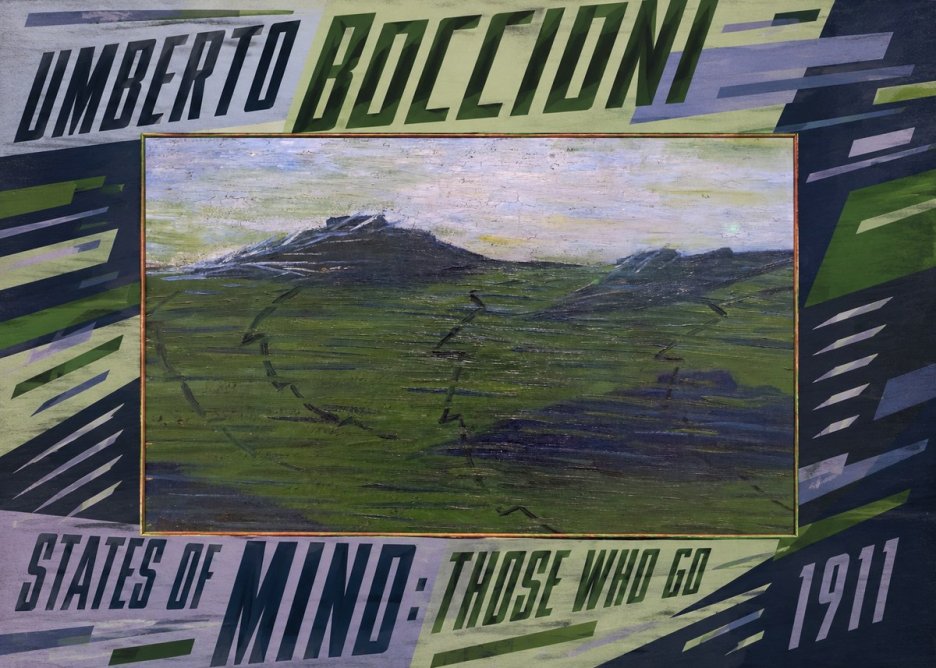 Umberto Boccioni States of Mind: Those Who Go No5 - Poszter