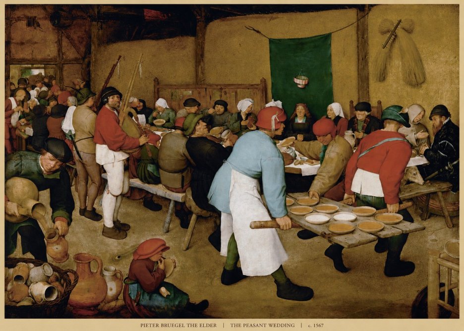 Pieter Bruegel The Peasant Wedding IV No6 - Poszter