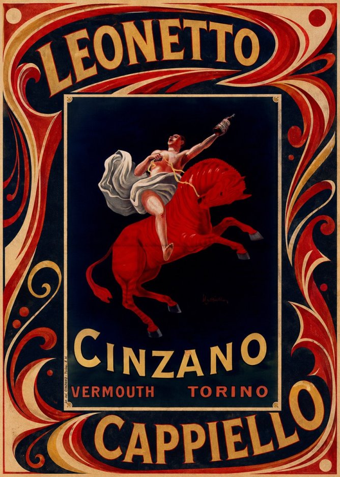 Leonetto Cappiello Cinzano Vermouth No5 - Poszter