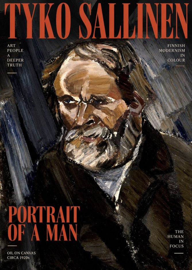 Tyko Sallinen Portrait of a Man III No2 - Poszter