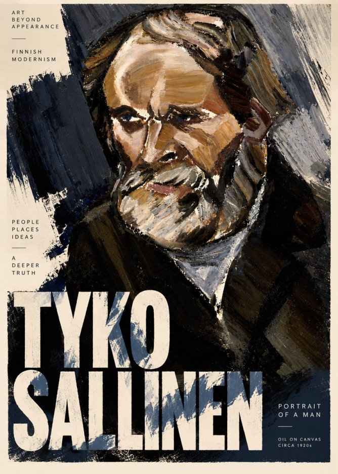 Tyko Sallinen Portrait of a Man III No3 - Poszter