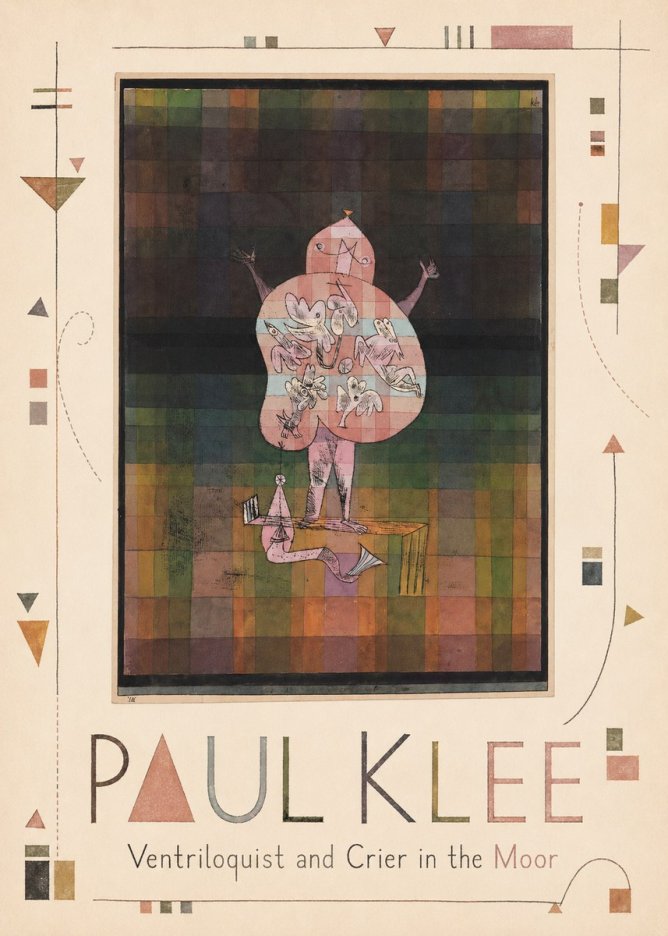 Paul Klee Ventriloquist and Crier in the Moor No3 - Poszter