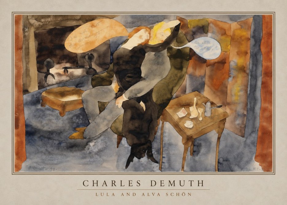 Charles Demuth Lula and Alva Schön No2 - Poszter