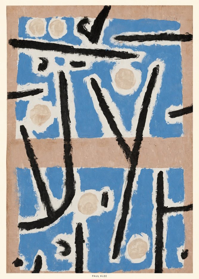 Paul Klee Abstract Geometric Composition No6 - Poszter