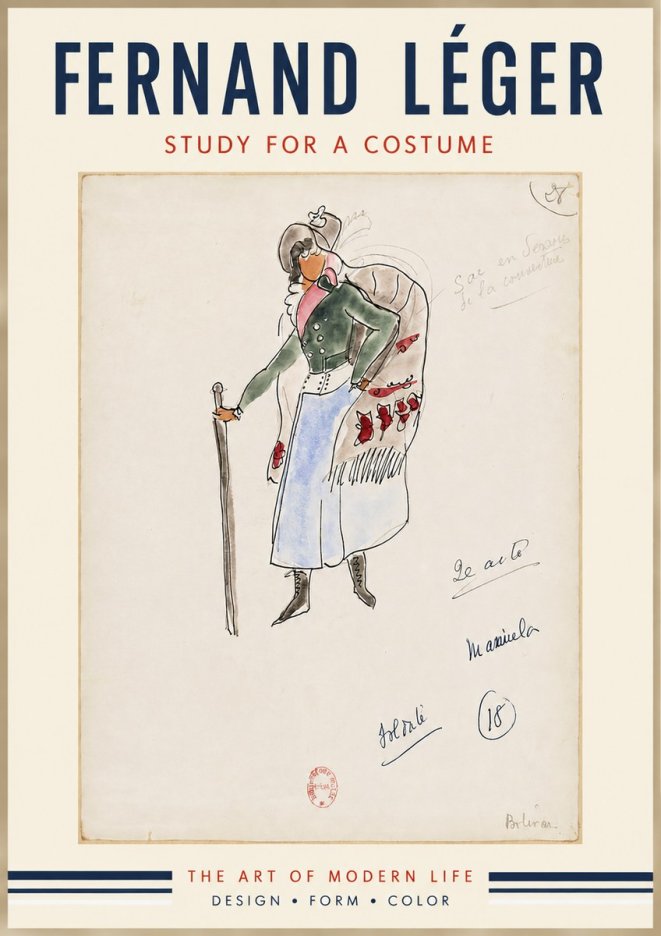 Fernand Léger Study for a Costume No5 - Poszter