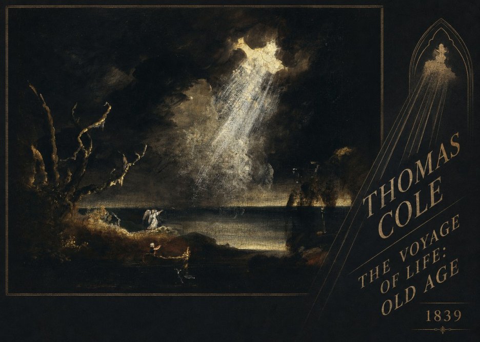 Thomas Cole The Voyage of Life: Old Age I No2 - Poszter