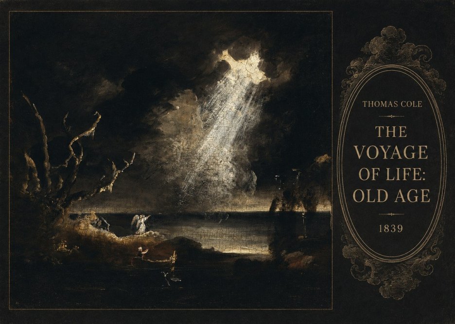 Thomas Cole The Voyage of Life: Old Age I No5 - Poszter