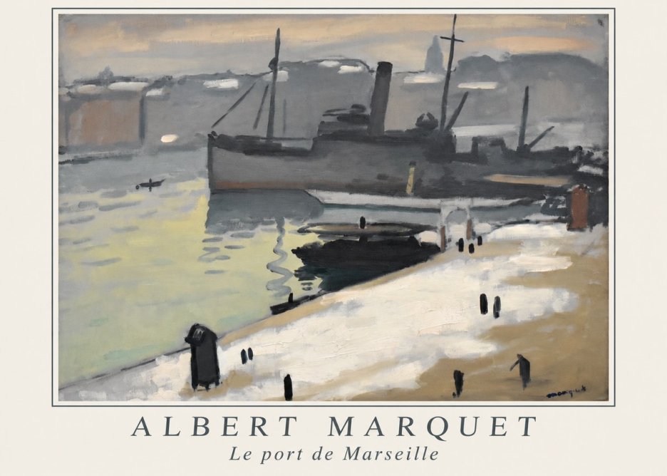 Albert Marquet Le Port De Marseille I No1 - Poszter