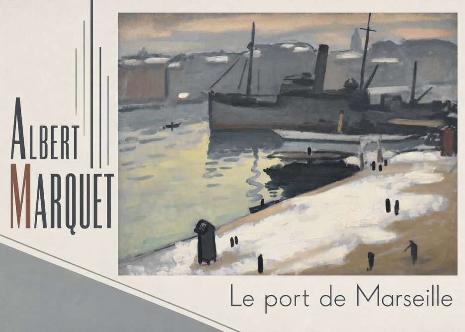Albert Marquet Le Port De Marseille I No4 - Poszter