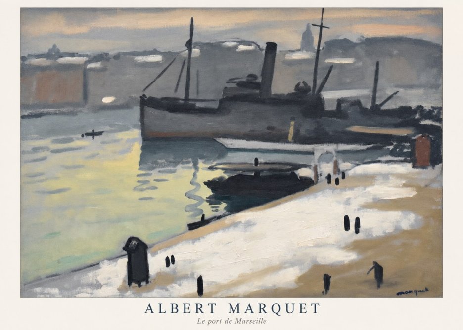 Albert Marquet Le Port De Marseille I No5 - Poszter