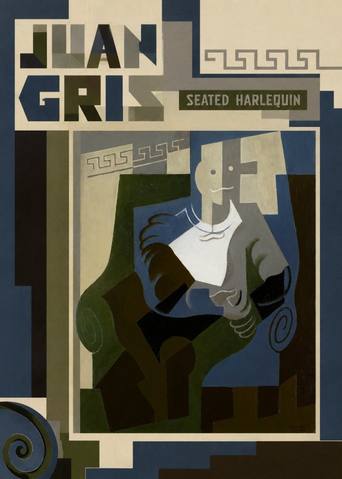 Juan Gris Seated Harlequin No3 - Poszter