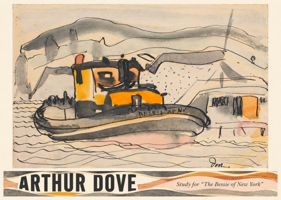Arthur Dove Study for "the Bessie of New York" No3 - Poszter