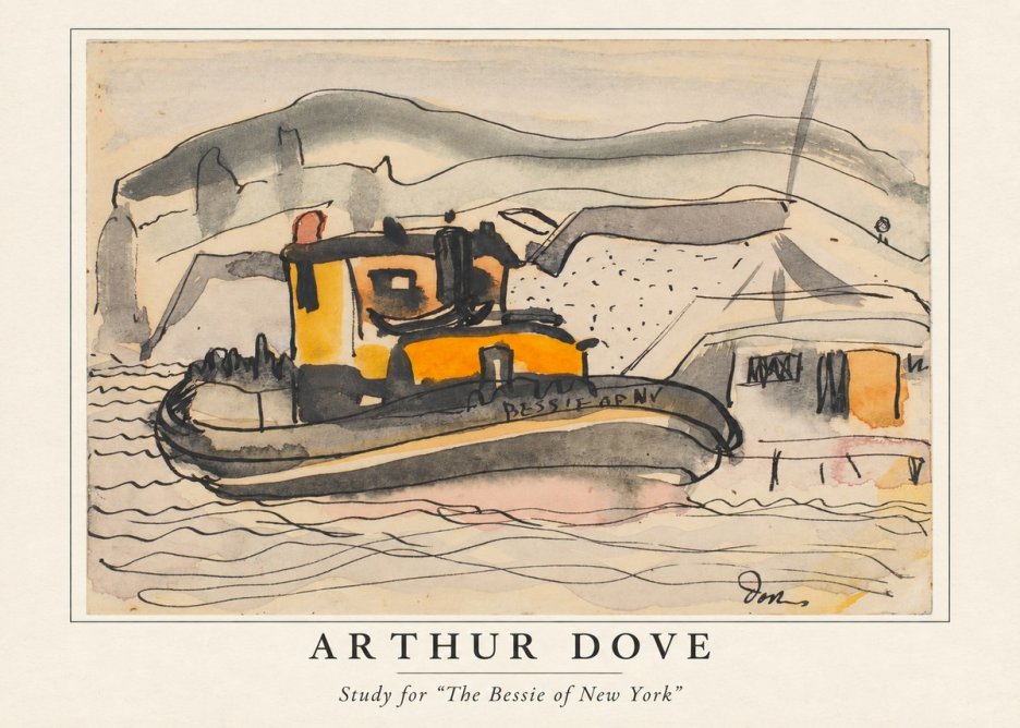 Arthur Dove Study for "the Bessie of New York" No4 - Poszter