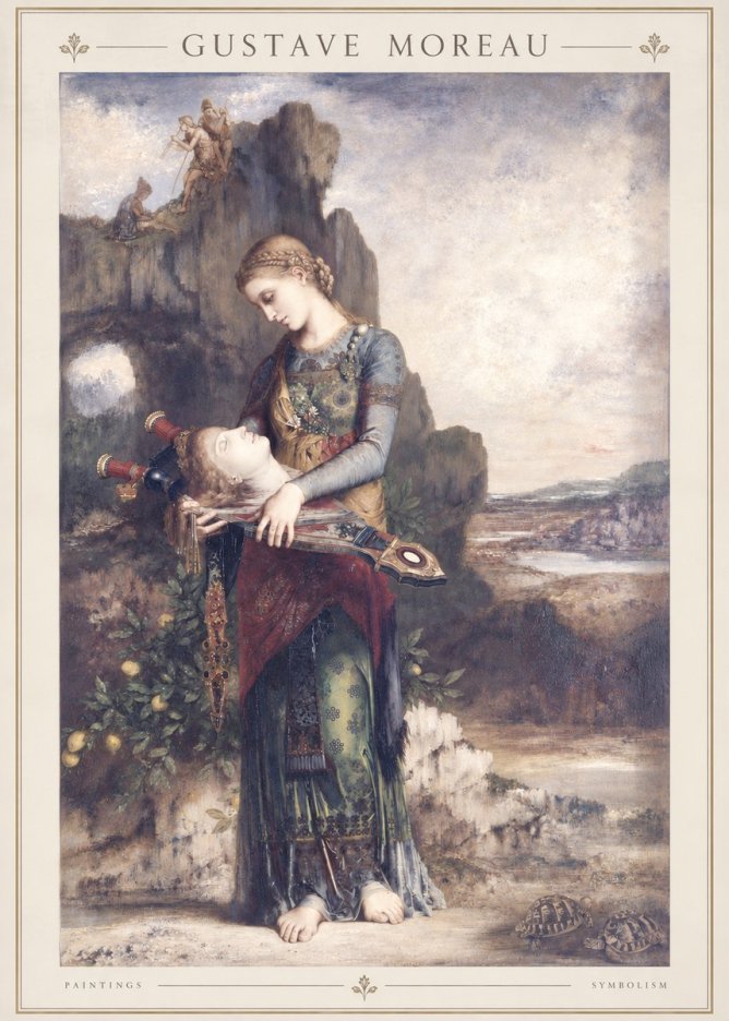 Gustave Moreau Salome with the Head of John the Baptist No2 - Poszter