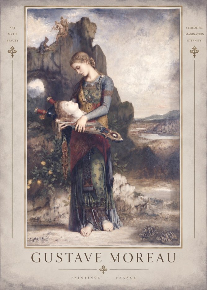 Gustave Moreau Salome with the Head of John the Baptist No5 - Poszter