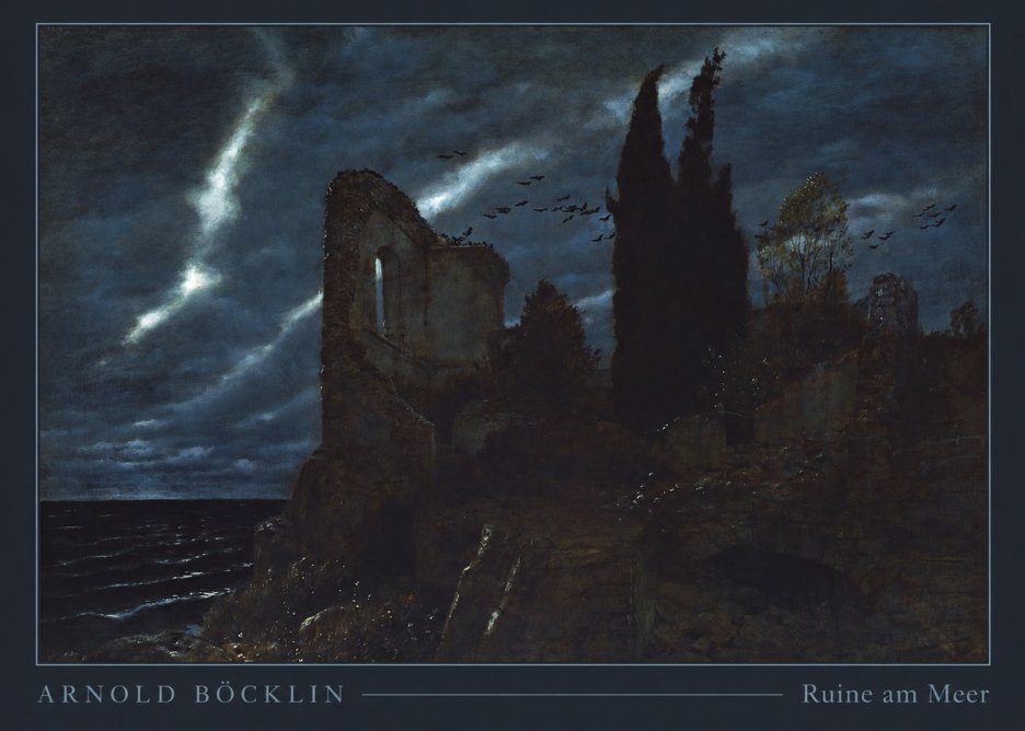 Arnold Böcklin Ruine Am Meer I No3 - Poszter