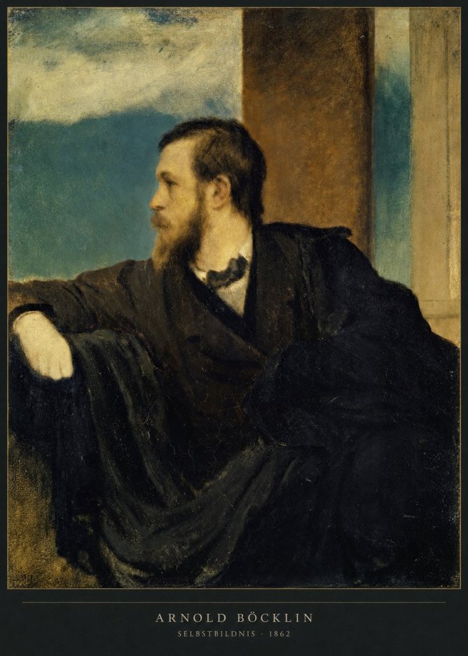 Arnold Böcklin Selbstbildnis No2 - Poszter