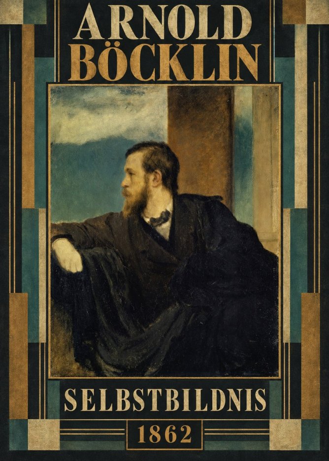 Arnold Böcklin Selbstbildnis No5 - Poszter