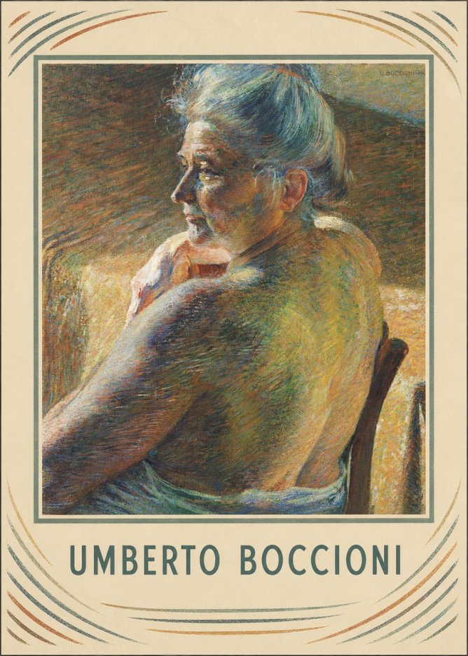 Umberto Boccioni Portrait of My Mother No1 - Poszter
