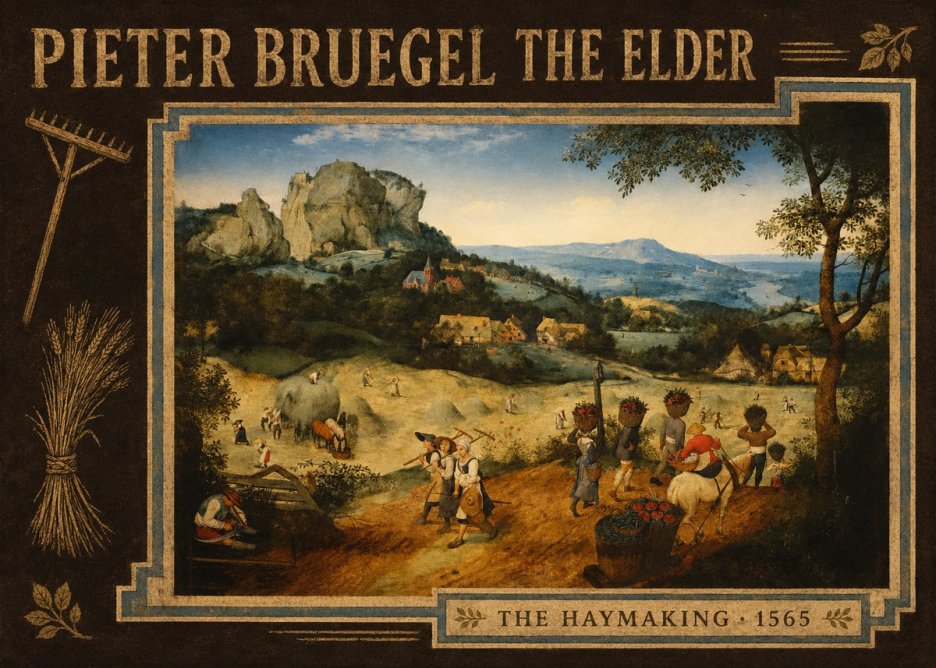 Pieter Bruegel The Haymaking No3 - Poszter