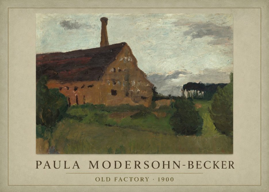 Paula Modersohn-Becker Old Factory No1 - Poszter