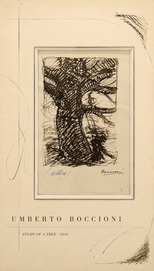 Umberto Boccioni Study of a Tree No5 - Poszter