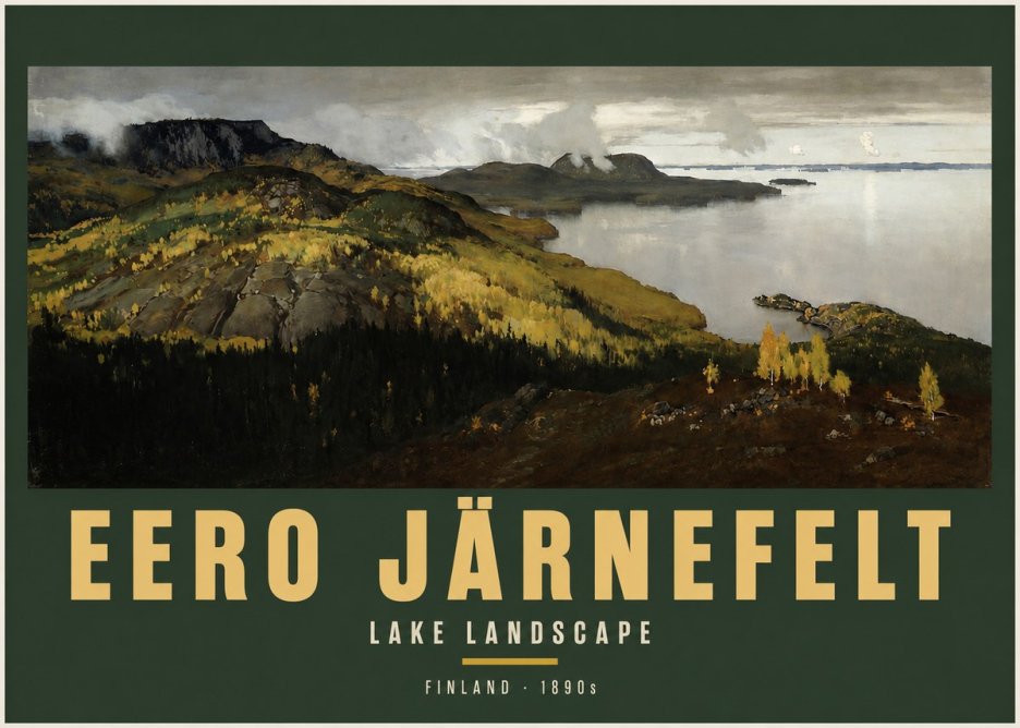 Eero Järnefelt Lake Landscape No2 - Poszter