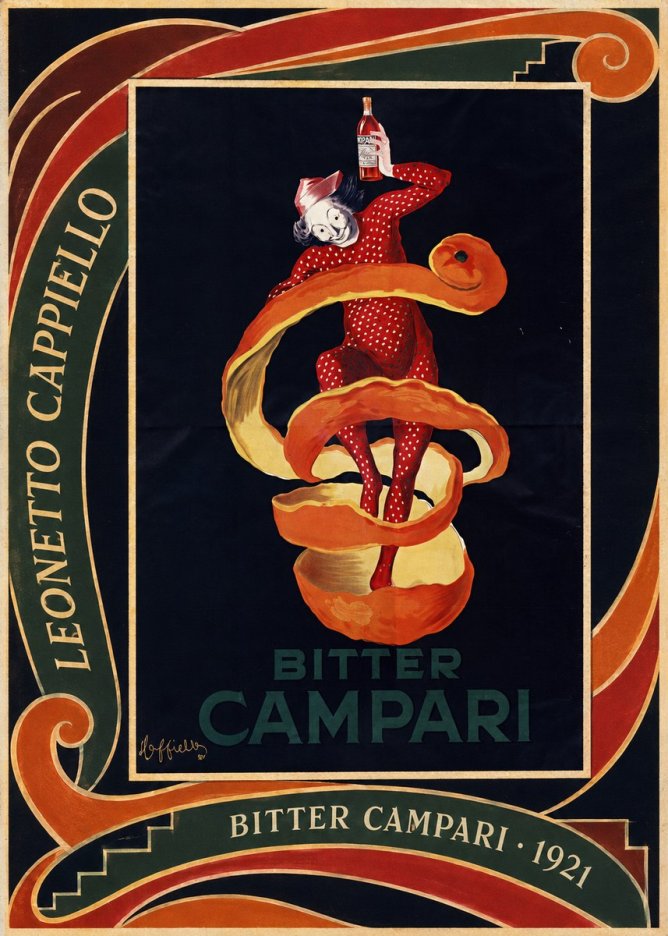 Leonetto Cappiello Bitter Campari I No2 - Poszter