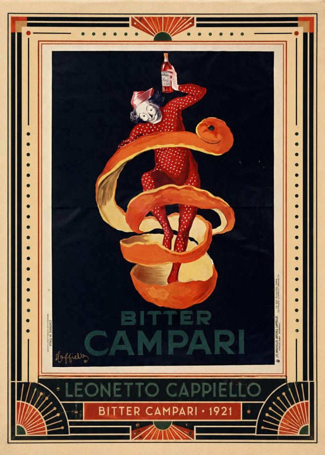 Leonetto Cappiello Bitter Campari I No3 - Poszter