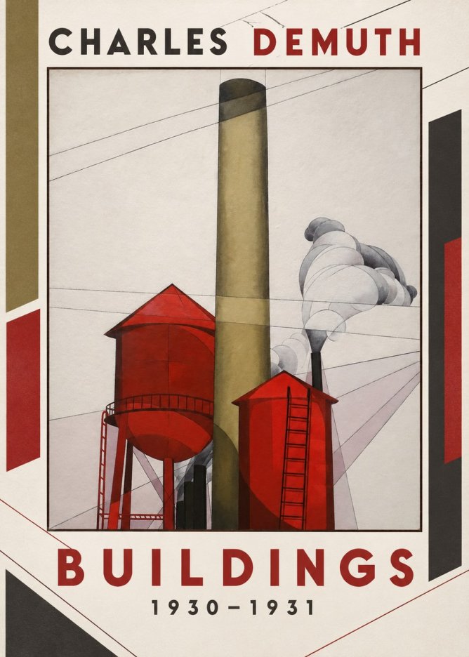 Charles Demuth Buildings No1 - Poszter