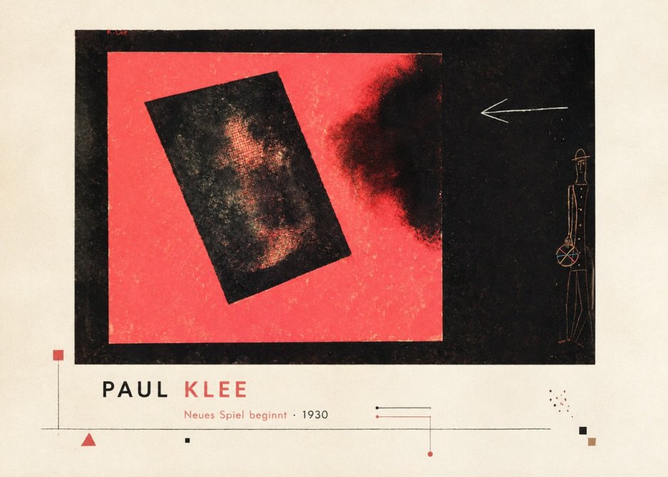 Paul Klee Neues Spiel Beginnt No3 - Poszter