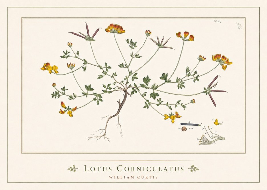 William Curtis Lotus Corniculatus I No5 - Poszter