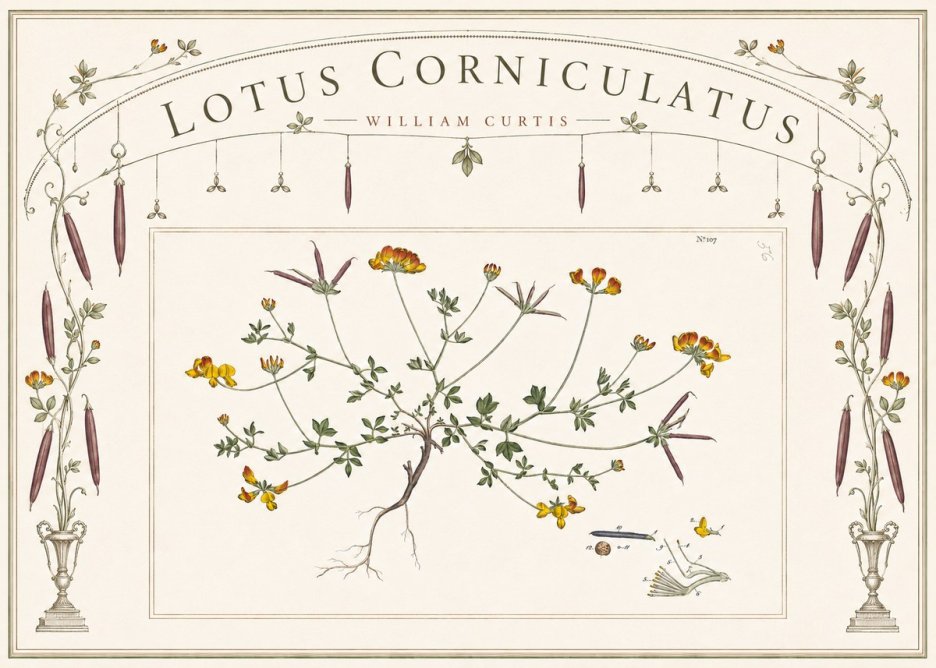 William Curtis Lotus Corniculatus I No6 - Poszter