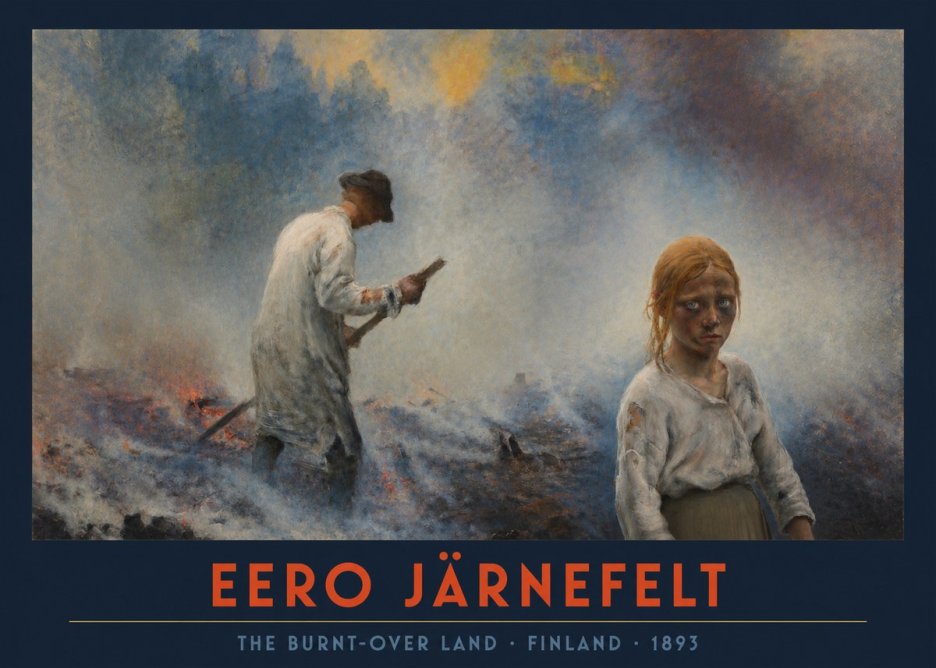 Eero Järnefelt The Burnt-over Land No2 - Poszter