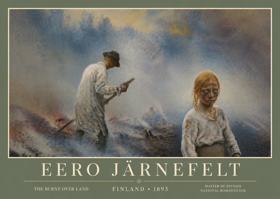 Eero Järnefelt The Burnt-over Land No5 - Poszter